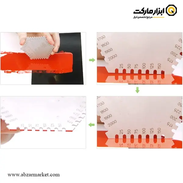 شابلون ضخامت سنج رنگ و پوشش تر اینسایز مدل 2-4845