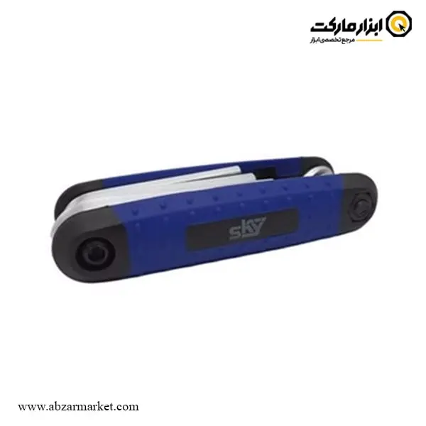 آچار آلن شش گوش اسکای چاقویی 8 عددی مدل ST-2299