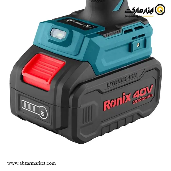 بکس شارژی رونیکس 1/2 اینچ براشلس 40 ولت مدل 40-8907 V
