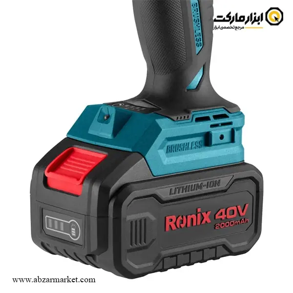 دریل شارژی چکشی رونیکس براشلس 40 ولت مدل 40-8905 V