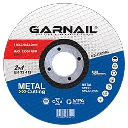 صفحه آهن و استیل بر مینی گارنیل 115x3 میلی متر مدل GS-1153MC-مجموعه ( 5 عددی )