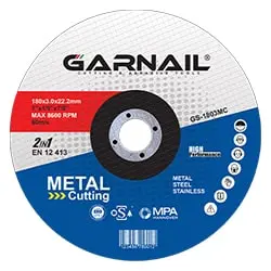 صفحه آهن و استیل بر گارنیل 180x3 میلی متر مدل GS-1803MC-مجموعه ( 5 عددی )