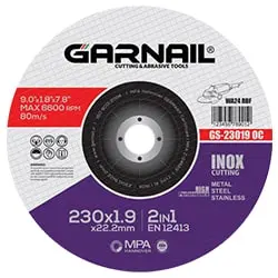 صفحه استیل بر گارنیل 230x1.9 میلی متر مدل GS-23019OC-مجموعه ( 5 عددی )