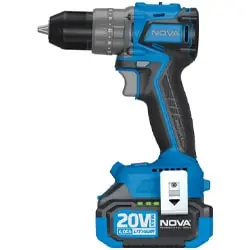 دریل شارژی چکشی نووا براشلس لیتیوم 20 ولت مدل 5524