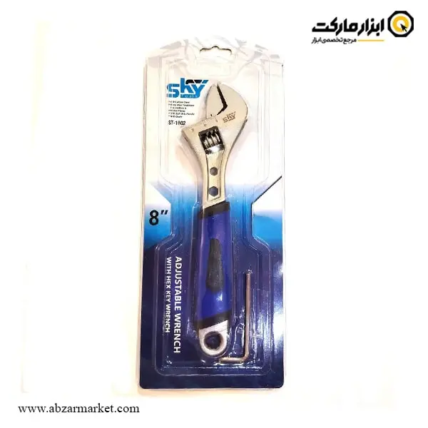 آچار فرانسه روکش دار اسکای مدل ST-160