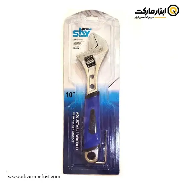 آچار فرانسه روکش دار اسکای مدل ST-160