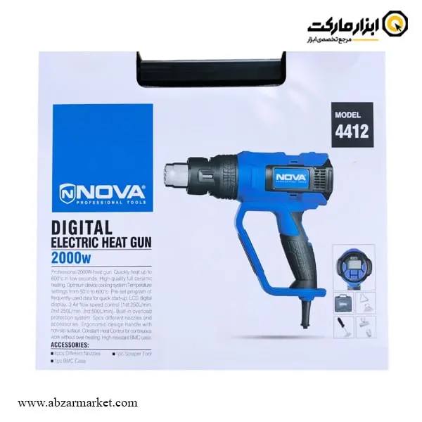 کیت سشوار صنعتی نووا 2000 وات مدل 4412