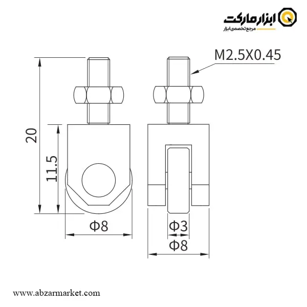 پراب ساعت اندیکاتور داسکوا غلطکی مدل 7901-5333
