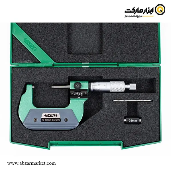 میکرومتر کنتور دار اینسایز خارج سنج 50-25 میلی متر (با گارانتی شرکتی) مدل 50-3400