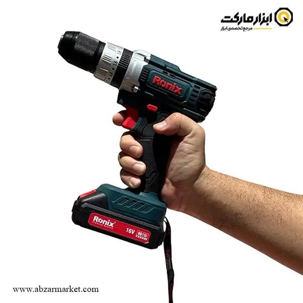 دریل شارژی چکشی رونیکس لیتیوم 16 ولت مدل 8615i