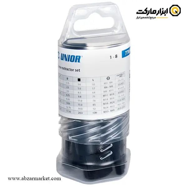 ست قلاویز دستی چپ گرد یونیور 8 عددی مدل 778/4BP
