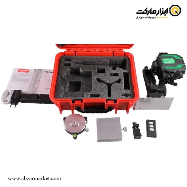 تراز لیزری توسن 16 خط 360 درجه نور سبز ریموت دار مدل M3605G