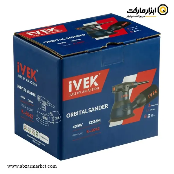 سنباده لرزان گرد ایوک 125 میلی متر دیمر دار مدل K-5042