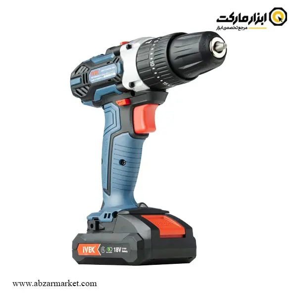 دریل شارژی چکشی ایوک لیتیوم 18 ولت مدل K-7218V