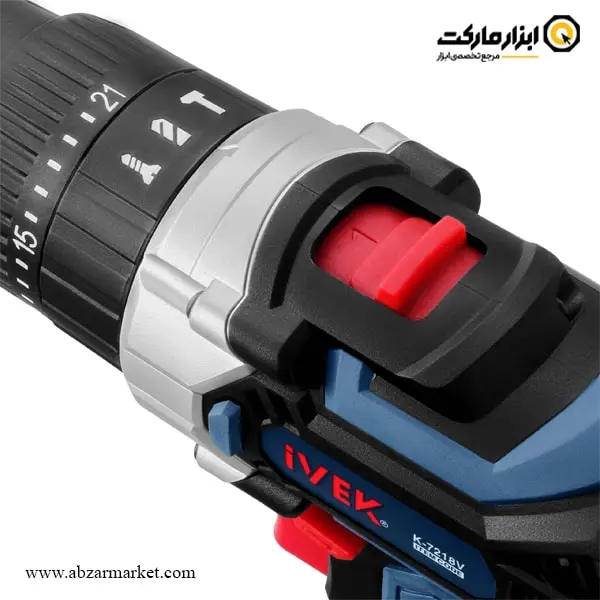 دریل شارژی چکشی ایوک لیتیوم 18 ولت مدل K-7218V