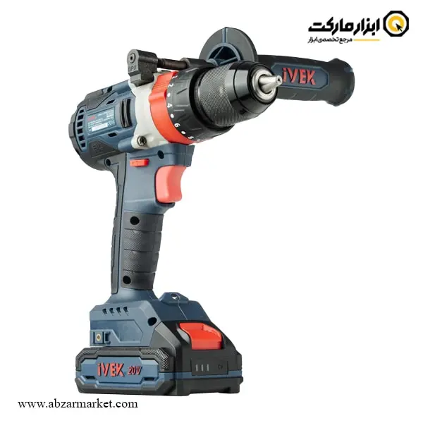 دریل شارژی چکشی ایوک براشلس لیتیوم 20 ولت مدل K-7220V