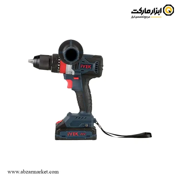 دریل شارژی چکشی ایوک براشلس لیتیوم 20 ولت مدل K-7220V