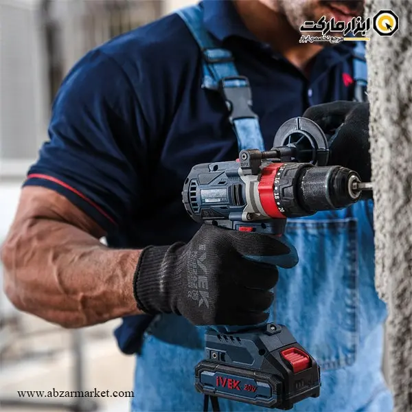 دریل شارژی چکشی ایوک براشلس لیتیوم 20 ولت مدل K-7220V