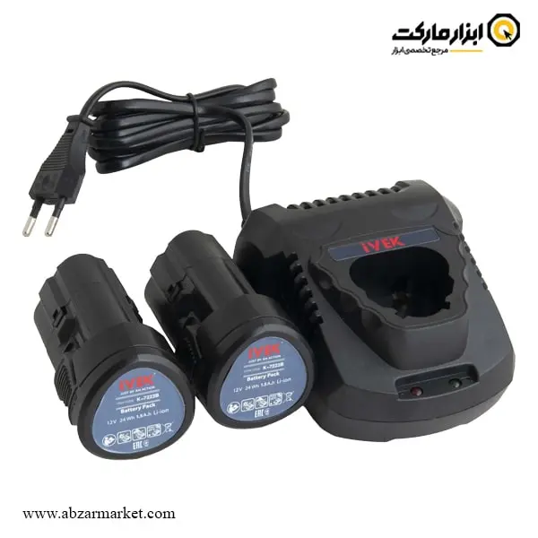 دریل شارژی ایوک براشلس لیتیوم 12 ولت مدل K-7222B