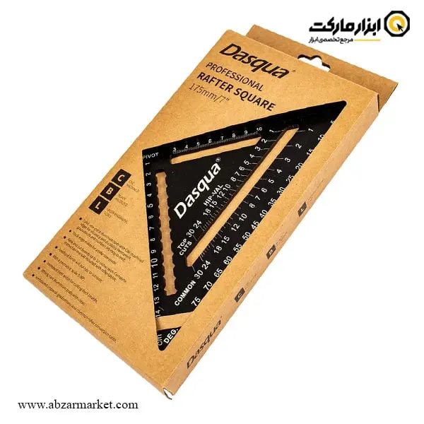 گونیا حرفه ای سه گوش داسکوا مگنتی 175x100 میلی متر مدل 0710-1804