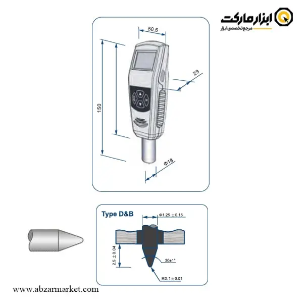 سختی سنج پلاستیک داسکوا دیجیتال مدل 1007-1804