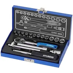 جعبه بکس هیوندای 17 پارچه 1/4 اینچ مدل HT-9117