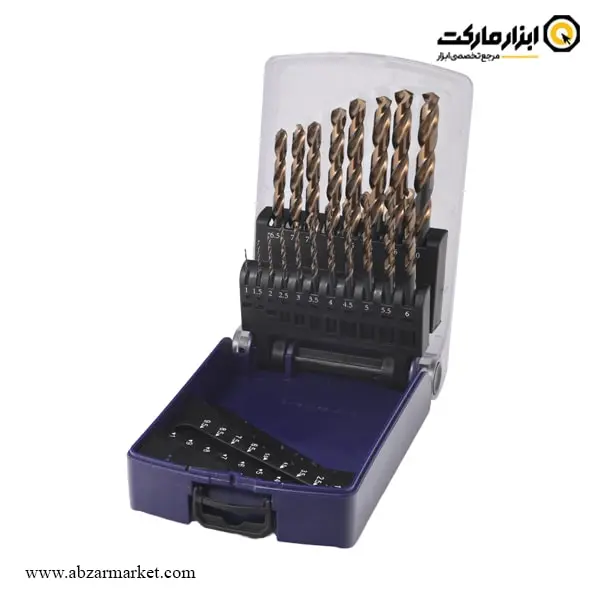 ست مته کبالت 5% ریزو 19 عددی مدل DS19PS