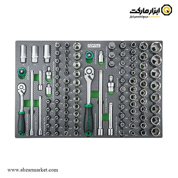 جعبه ابزار چرخ دار کشویی تاپ تول 308 پارچه مدل GE-30817