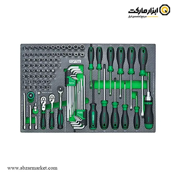 جعبه ابزار چرخ دار کشویی تاپ تول 308 پارچه مدل GE-30817