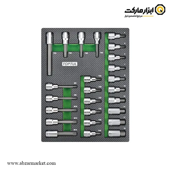 جعبه ابزار چرخ دار کشویی تاپ تول 261 پارچه مدل GE-26118