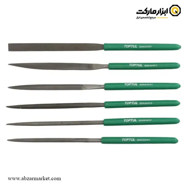 ست سوهان دم موشی تاپ تول 6 عددی مدل GNBA0601