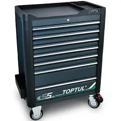 جعبه ابزار چرخ دار کشویی تاپ تول مدل TCAR0703