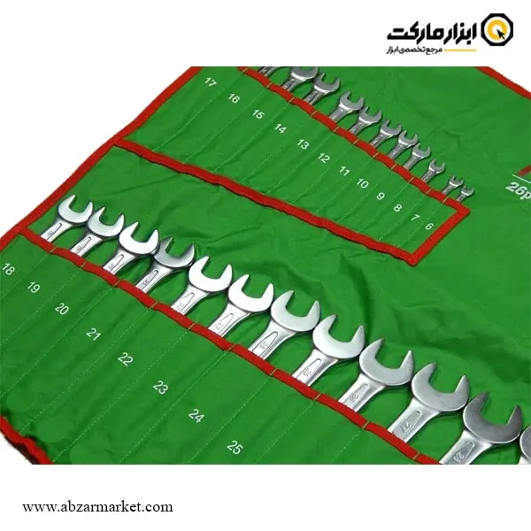 ست آچار یک سر رینگ یک سر تخت تاپ تول 26 عددی مدل GAAA2604 ست آچار یک سر رینگ یک سر تخت تاپ تول 26 عددی مدل GAAA2604