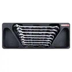 ست آچار یکسر تخت یکسر رینگ جغجغه تاپ تول اینچی 8 عددی مدل GBAT0803