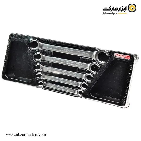 ست آچار دو سر چاکدار تاپ تول 5 عددی مدل GAAT0502