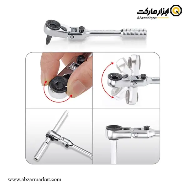 جعبه بکس تاپ تول 27 پارچه 1/4 اینچ مدل GADW2701