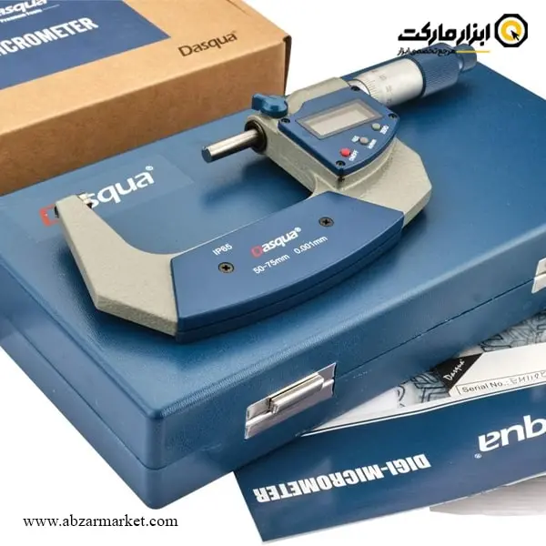 میکرومتر دیجیتال داسکوا خارج 75-50 میلی متر ضد آب مدل 4410-1115-A