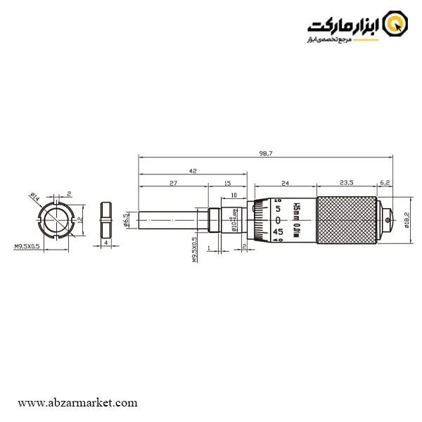 هد میکرومتر داسکوا مدل 8115-4811