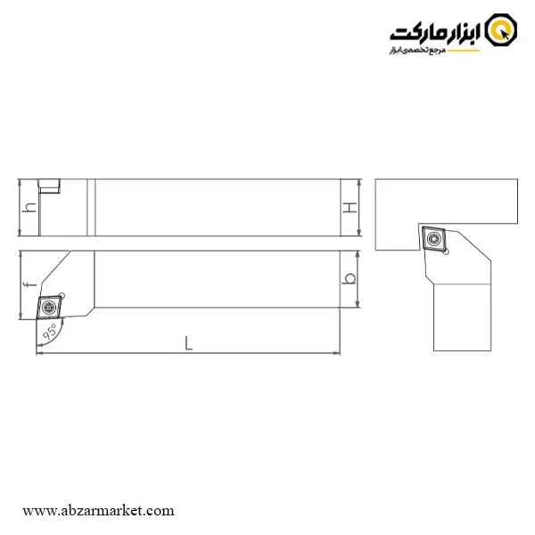 هلدر بیرون تراش (روتراش) اسموکس برای الماس اینسرت CCMT 09