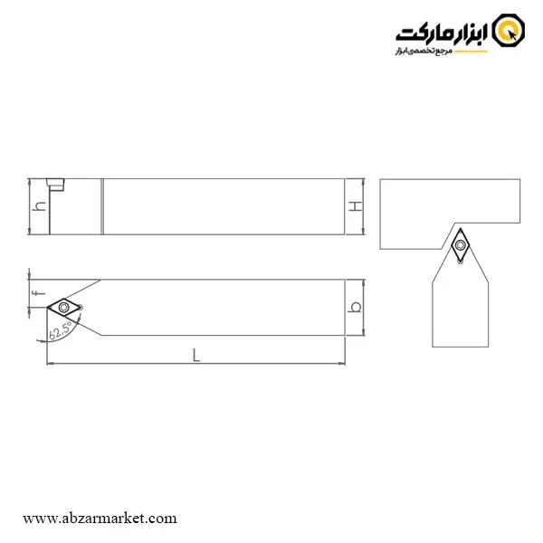 هلدر بیرون تراش (روتراش) اسموکس برای الماس اینسرت DCMT 11