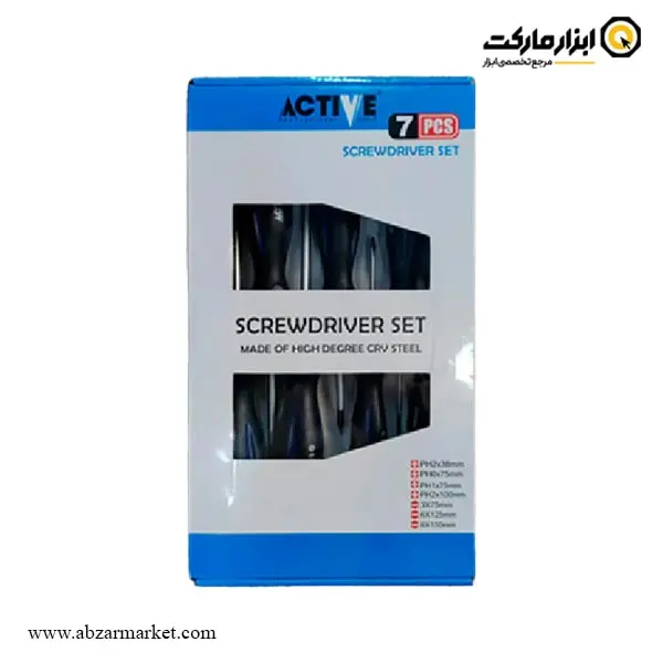 ست پیچ گوشتی اکتیو 7 عددی مدل AC-6307PS