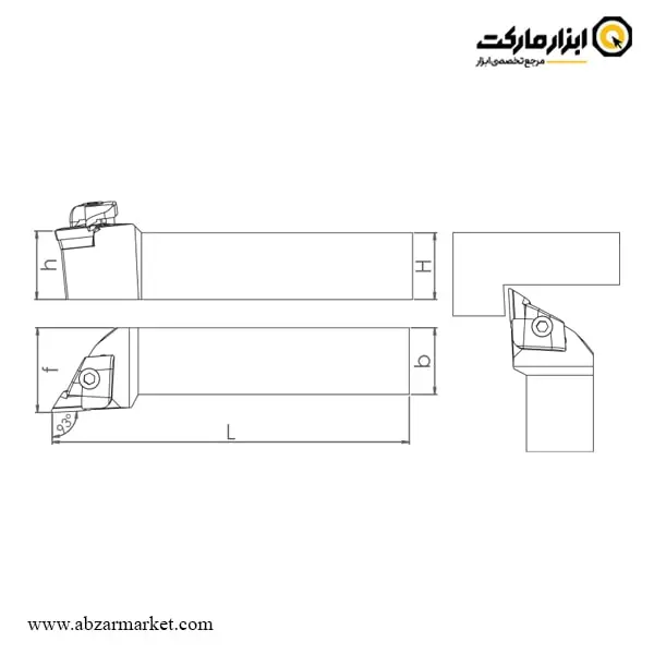 هلدر بیرون تراش (روتراش) اسموکس برای الماس اینسرت KNUX 16