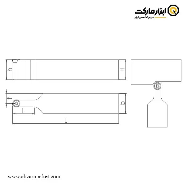هلدر بیرون تراش (روتراش) اسموکس برای الماس اینسرت RCMT 12
