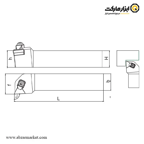هلدر بیرون تراش (روتراش) اسموکس برای الماس اینسرت TCMT 16