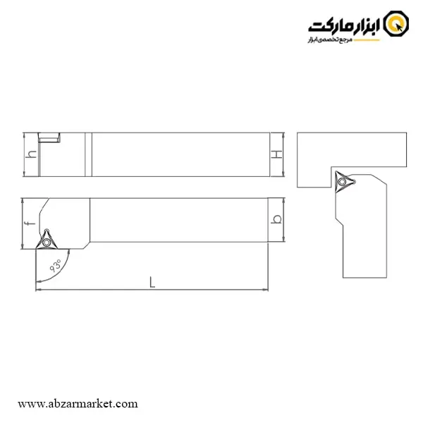 هلدر بیرون تراش (روتراش) اسموکس برای الماس اینسرت TCMT 16