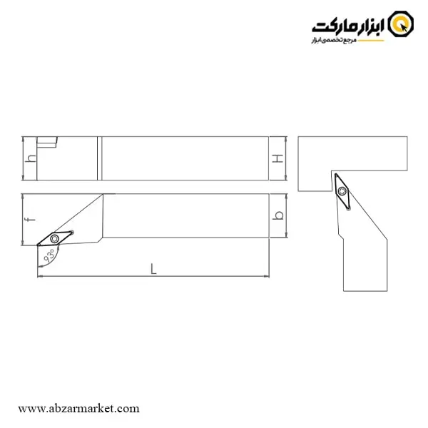 هلدر بیرون تراش (روتراش) اسموکس برای الماس اینسرت VBMT 11