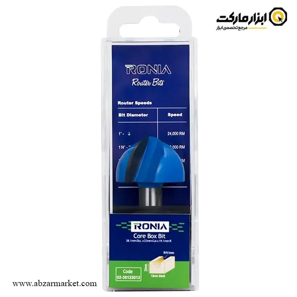تیغ اورفرز رونیا شیارزن انگشتی قطر 38.1 میلی متر مدل 38123012-02