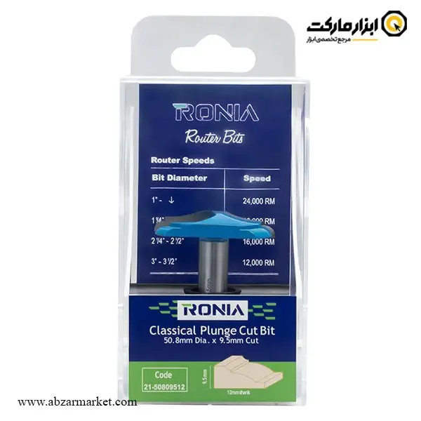 تیغ اورفرز رونیا پروفیل کلاسیک قطر 50.8 میلی متر مدل 50809512-21