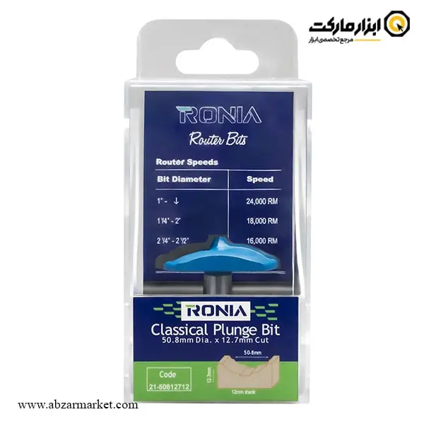 تیغ اورفرز رونیا پروفیل کلاسیک قطر 50.8 میلی متر مدل 50812712-21