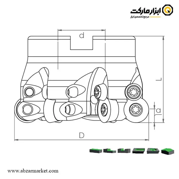 کفتراش اسموکس گرد برای الماس اینسرت RD 1604
